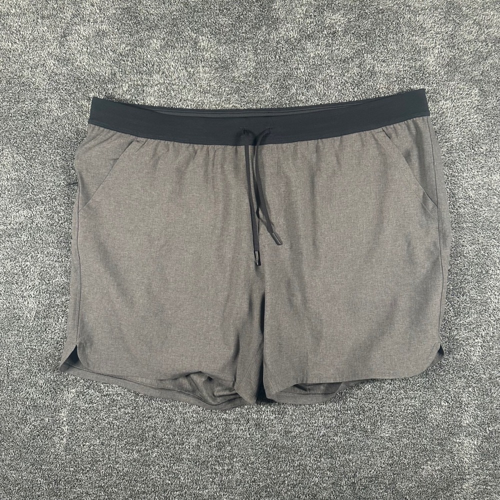 Public Rec Shorts Mens 42 Gray Athletic Stretch Training Gym Performance Liner